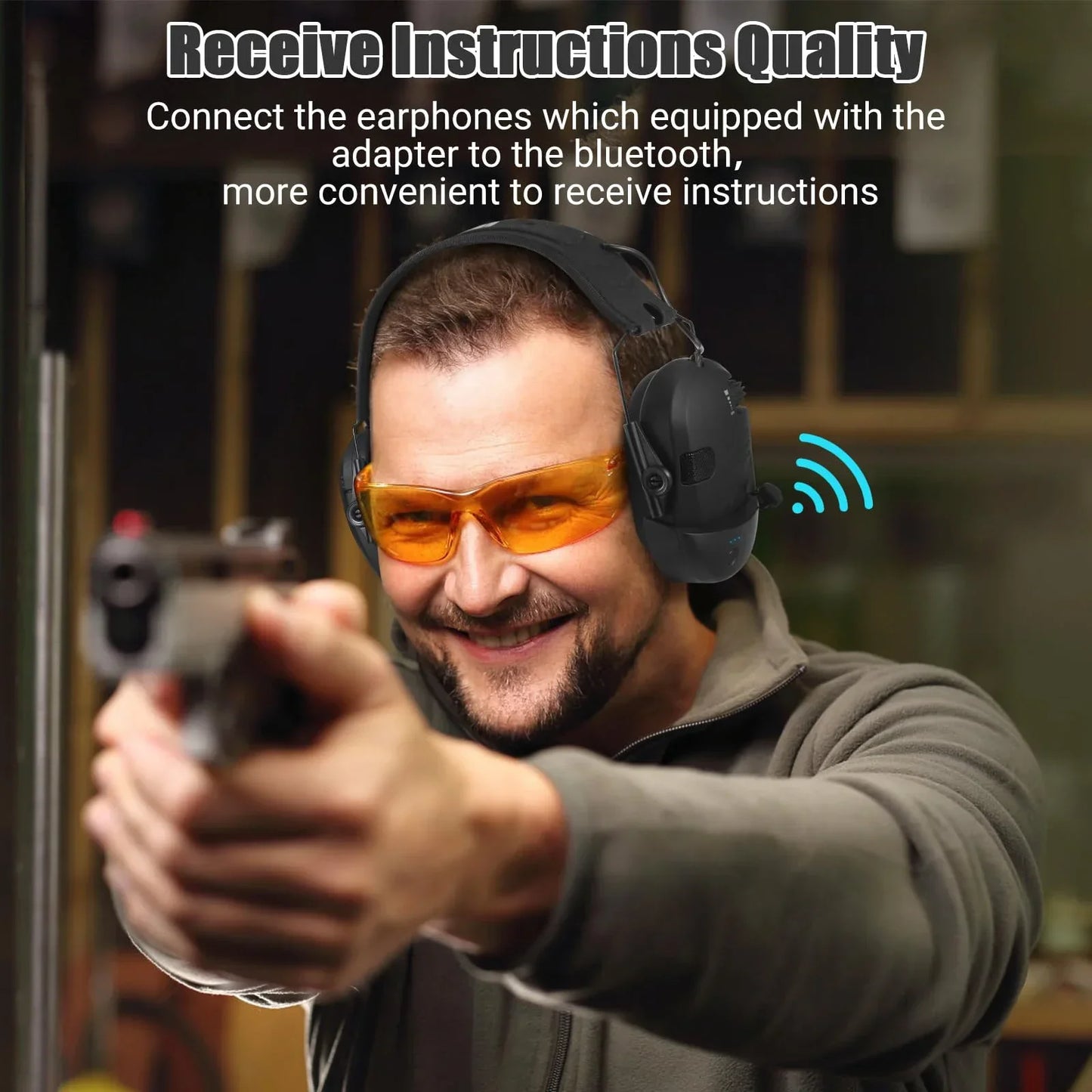 W1 Wired to Bluetooth Headphone Adapter β Wireless Converter for WK Series Earmuffs