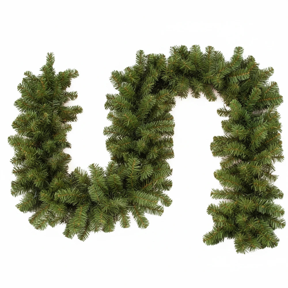 2.7M Christmas Garland β Artificial Pine Rattan Wreath for Tree, Home, Wall, Door & Fireplace Decor