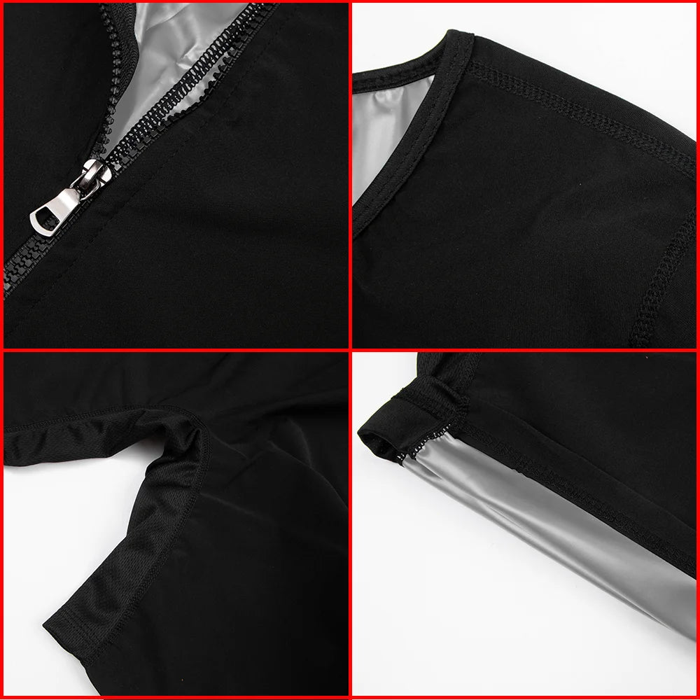 Men’s Sauna Sweat Bodysuit - Thermal Waist Trainer Body Shaper for Gym Fitness, Belly Control and Slimming Support