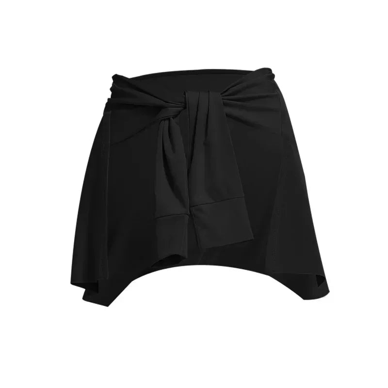 Women’s Workout Wrap Skirt – Short Yoga Dance Ballet Gym Cover Up Fitness Thigh Cover Skirt