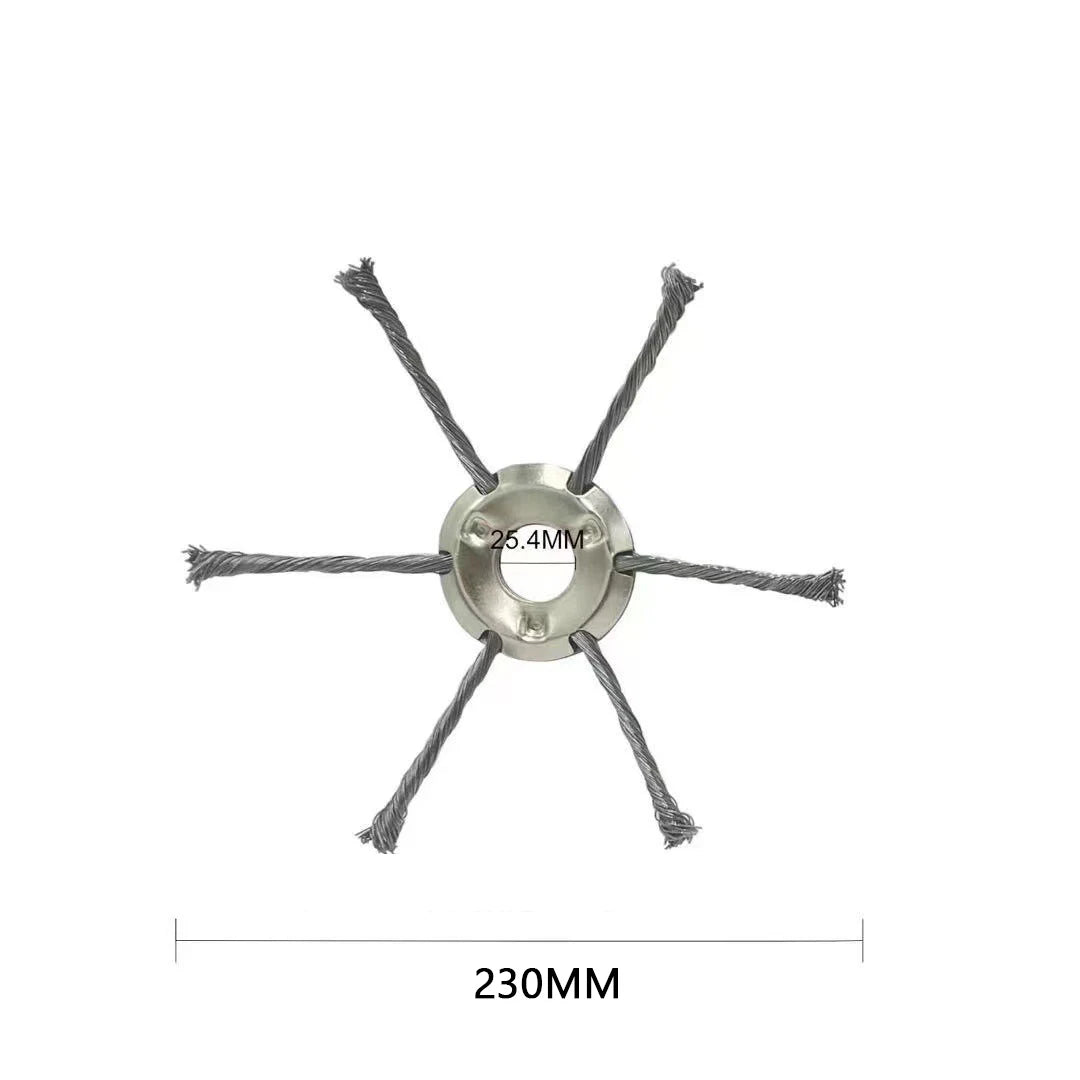 9 Inch Steel Grass Trimmer Head β 3/6 Cutter Brush Cutter Blade Wire Weed Trimmer Attachment for Garden Lawn Power Tool