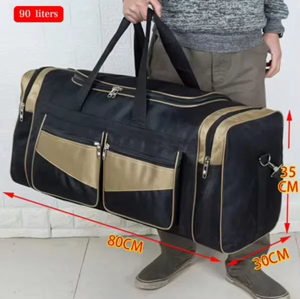 90L Large Travel Duffel Bag - Spacious Camping, Gym & Sports Shoulder Bag for Men & Women