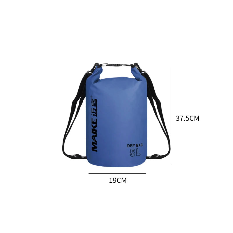 Waterproof Dry Bag Backpack - 5L/10L/15L Outdoor Storage Bag for Swimming, Rafting, Kayaking & Trekking