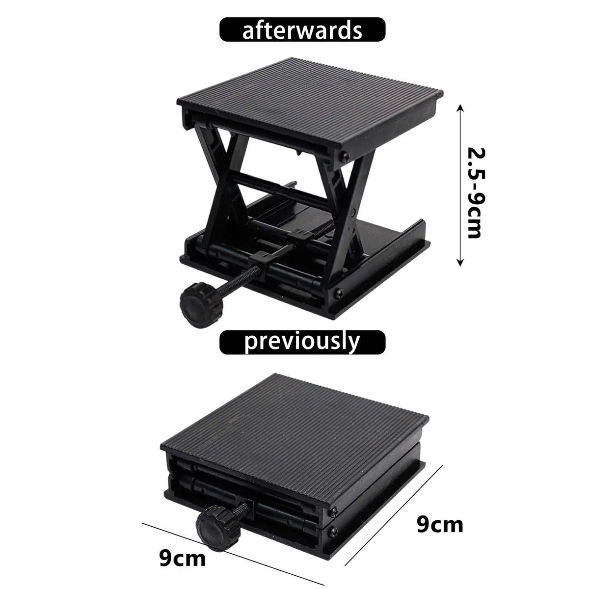 Adjustable Lifting Stand for Woodworking - Support Platform for Engraving Machinery, Construction and Workshop Projects
