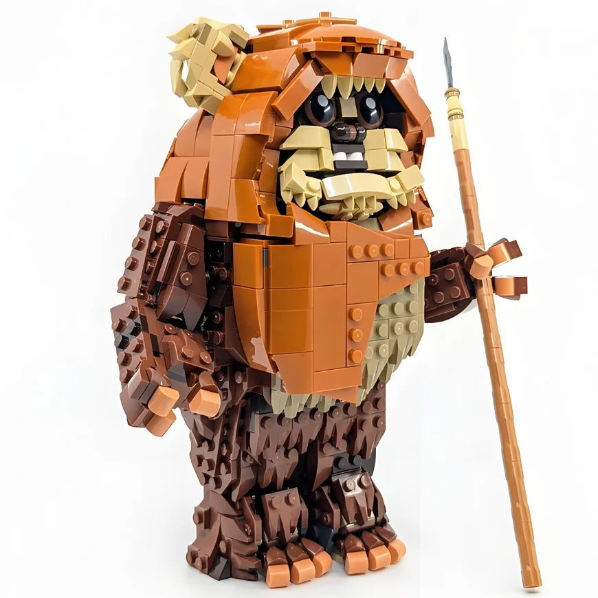 1010pcs Star Battle Wicket Ewok Jungle Warrior Building Blocks β Puzzle Model Toy for Birthday & Christmas Gift