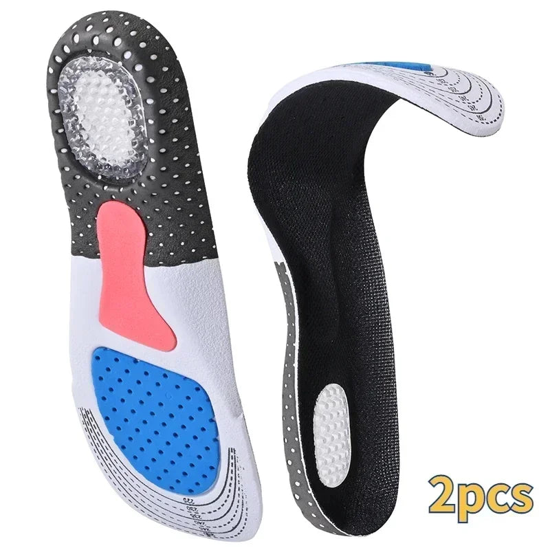 Orthopedic Insoles for Feet β Arch Support & Plantar Fasciitis Relief, Silicone Shock-Absorbing Running Cushion