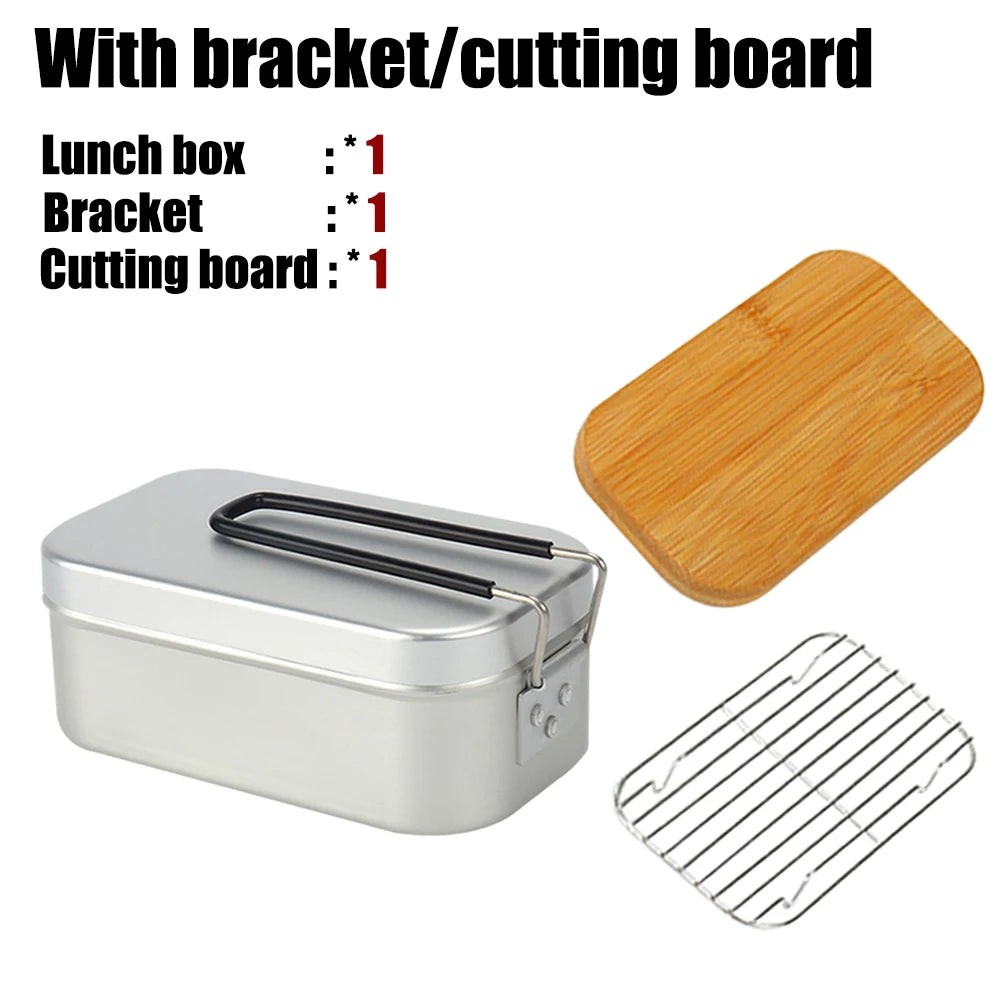 Ultralight Camping Tableware & Cookware Set - Lunch Box, Cooking Pots, Outdoor Cutlery, Picnic & Hiking Kitchen Accessories