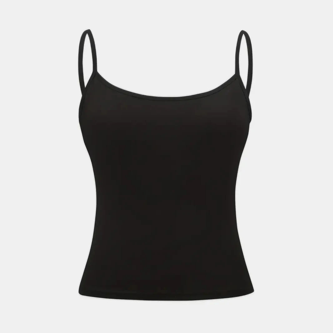 Women’s Slim Strap Tank Top – Breathable Summer Sleeveless Casual Top