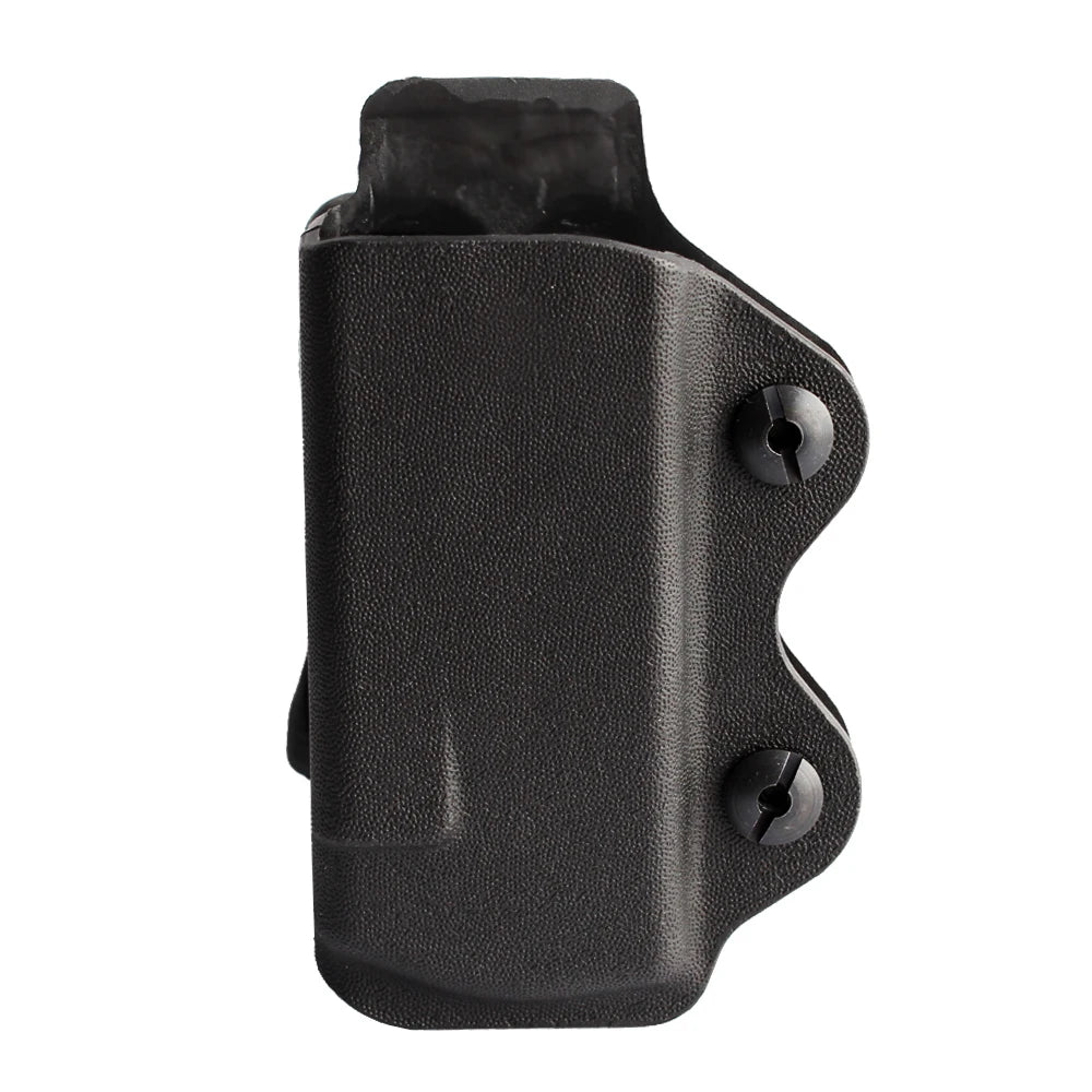 IWB OWB Magazine Pouch Holster - Single Stack Mag Carrier Compatible with Glock 17 19 26 23 27 & More