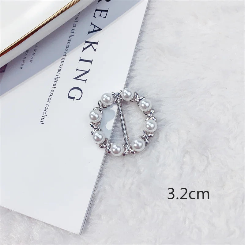 Creative Knot Buckles – Geometric T-Shirt & Scarf Waist Tightening Buttons, Clothing Accessories