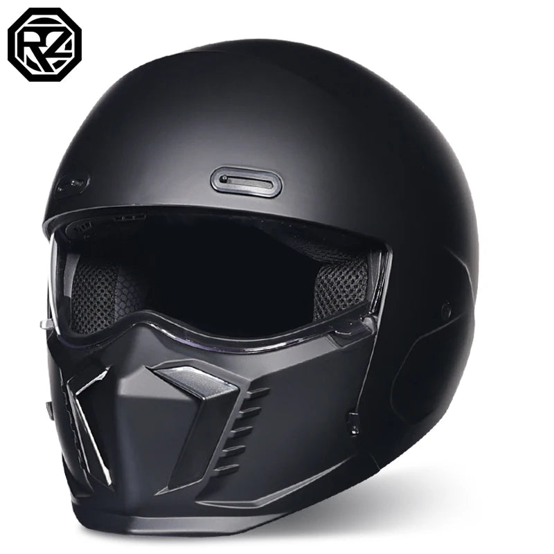 Retro Scorpion Half Motorcycle Helmet – Vintage Locomotive Style Multi-Purpose Moto Helmet (M-XXXL)