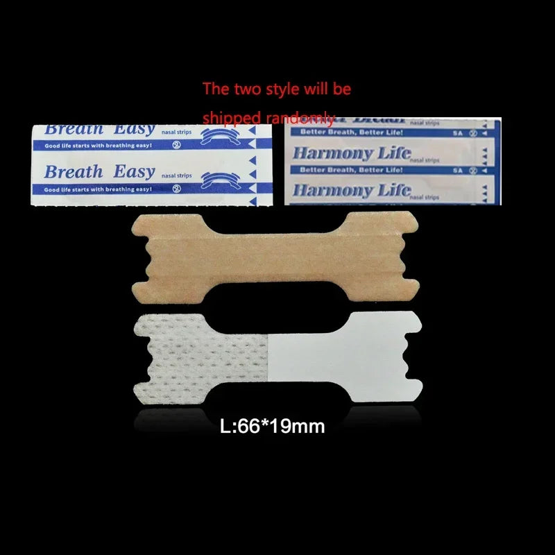 100/500PCS Nasal Breathing Strips β Anti-Snoring Nose Patch for Better Sleep and Easier Breathing