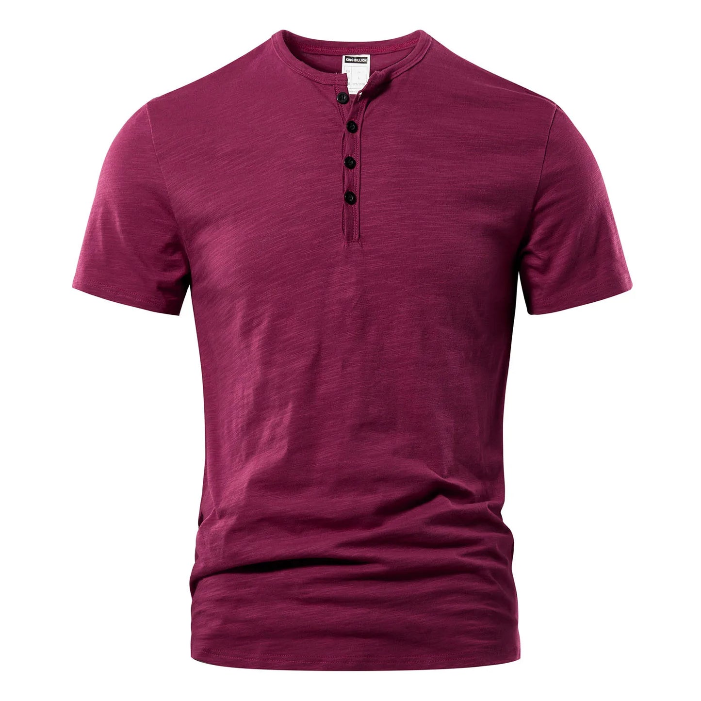 Men’s Casual Henley T-Shirt - High Quality Short Sleeve Summer Basic Fashion Top
