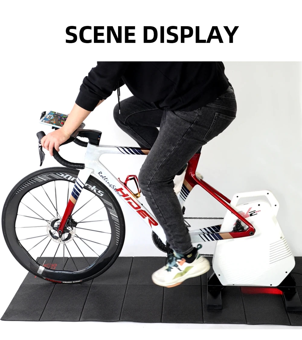 ThinkRider Bike Trainer Phone Mount Stand – Adjustable 360° Rotatable Mobile Phone & iPad Holder for Bikes