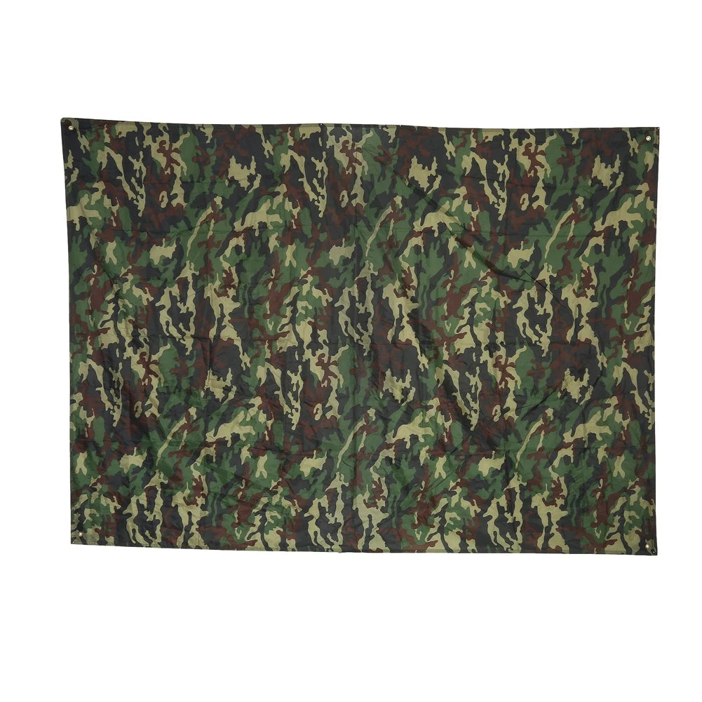 Camouflage Shelter Tarp - Ultralight Outdoor Camping Awning Canopy Waterproof Sunshade Tent Cover