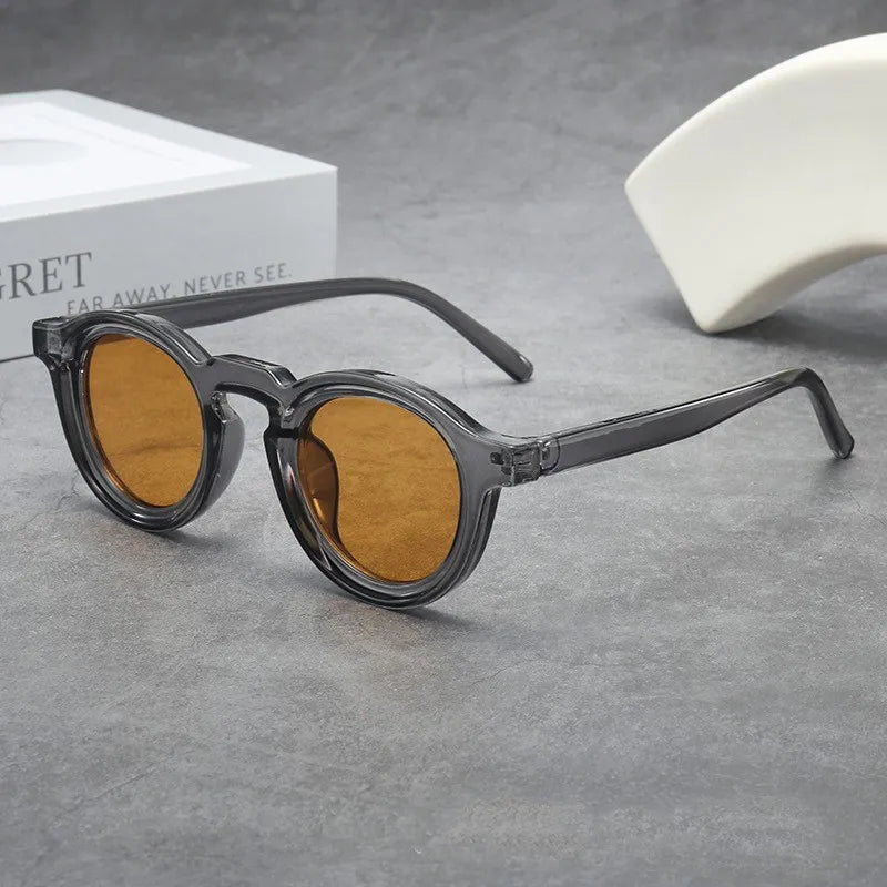 2025 Retro Round Small Frame Sunglasses — High-End UV Resistant Shades for Men & Women, Fashion Trend