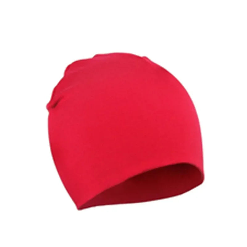 Baby Cotton Beanie Hat - Soft Candy Color Cap for Newborns, Toddlers & Kids