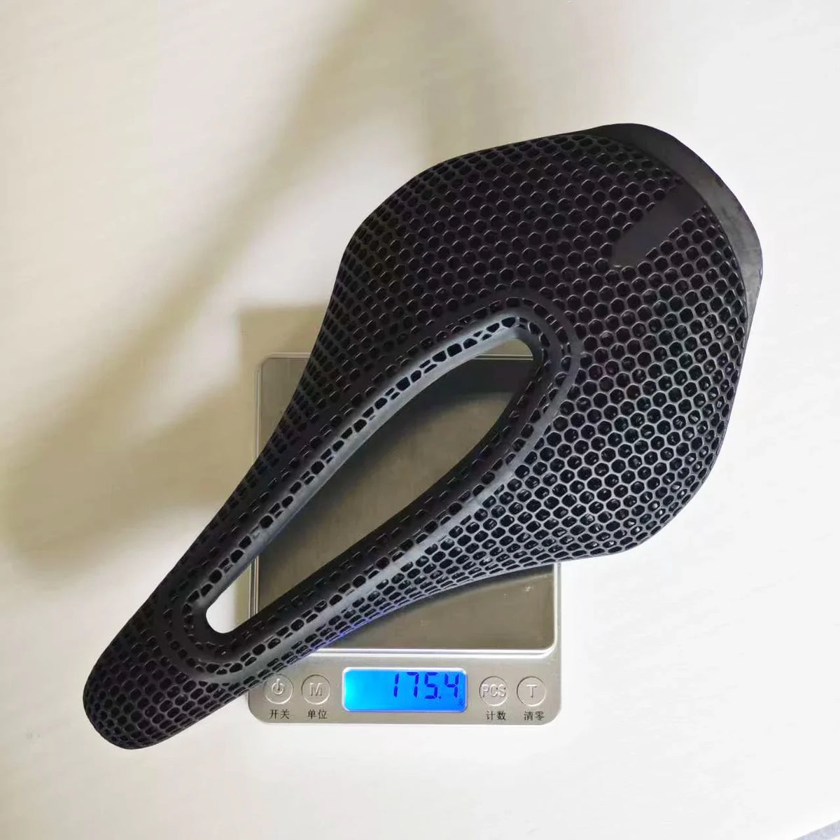 GOLDIX 3D Printed Carbon Bicycle Saddle - Ultralight Breathable Honeycomb Seat for MTB & Road Racing