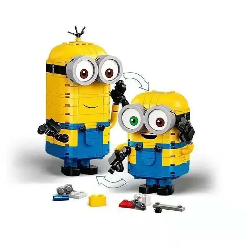 Despicable Me Minion Building Block – Mini Cute DIY Puzzle Toy, Compatible Brick Set for Kids Gift and Model Decoration