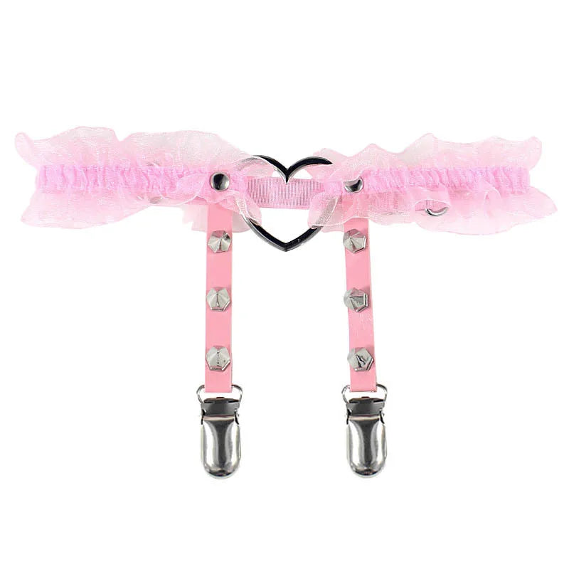 Sexy Leather Thigh Garter Belt β PU Punk Elastic Harness Leg Strap for Women & Girls