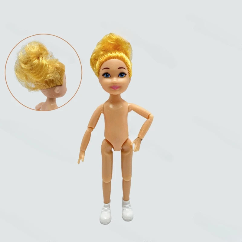 5-Inch / 15cm Little Doll — Normal Skin Girl Dress-Up Toy Gift for Children