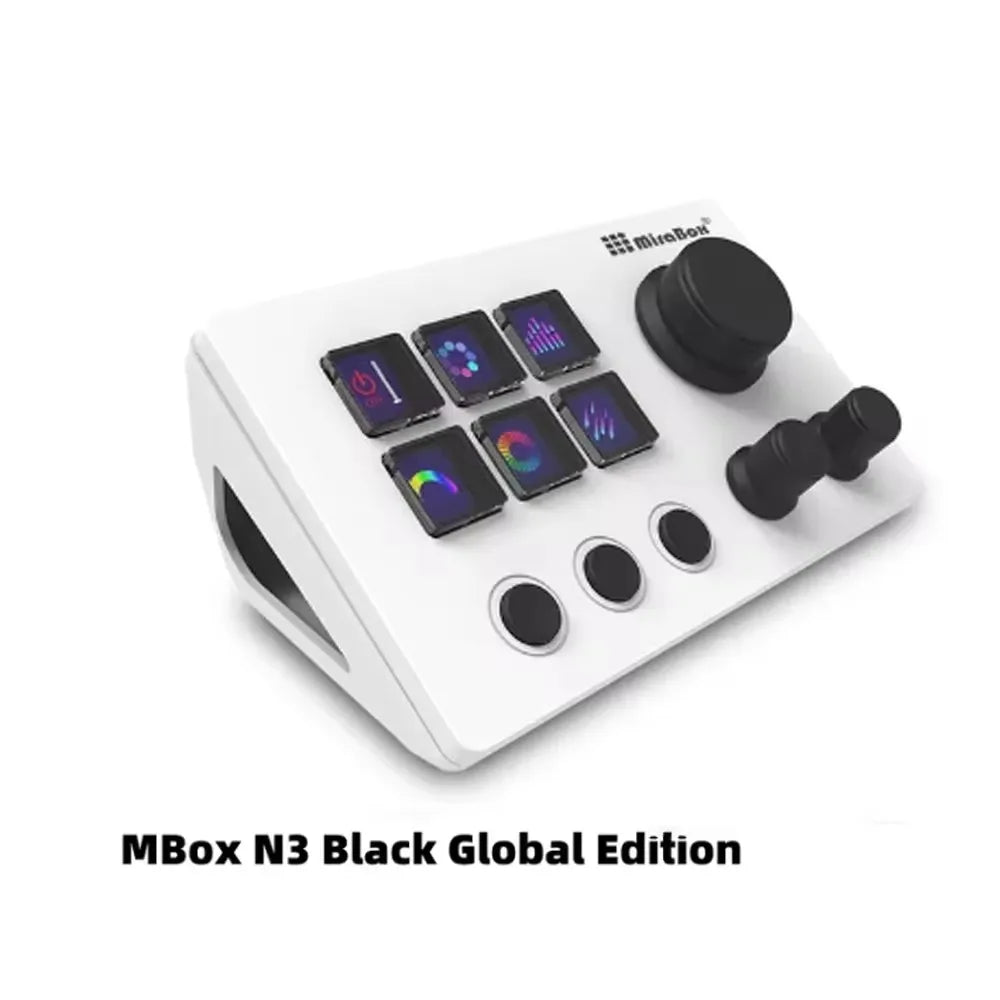 Mirabox N3 Streamdeck Keypad β Mini Customizable Macro Keyboard with Screen & Knob for Desktop