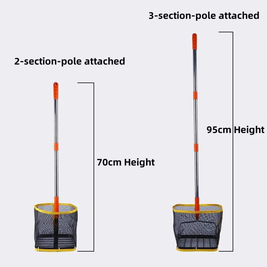 180° Adjustable Angle Ping Pong Ball Picker – Spring Bottom Table Tennis Ball Catcher Tool for Club Training & Practice Use
