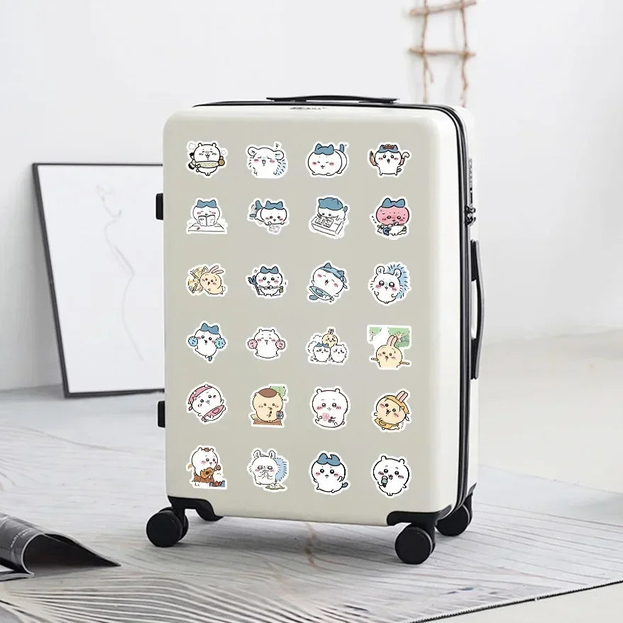 100pcs Chiikawa Cartoon Stickers - Cute Waterproof Vinyl Decals for Scrapbooks, Water Bottles, Phone Cases, and Gifts