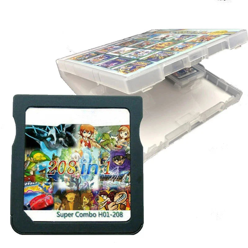 DS 208-in-1 Multi Game Cartridge β NDS/NDSL/NDSi/3DS/2DS English Console Card