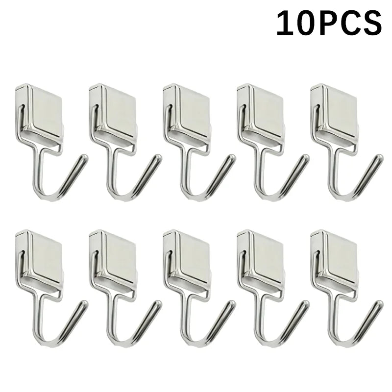 50PCS Strong Magnetic Hooks β Multi-Purpose Home, Kitchen & Bathroom Storage Hangers