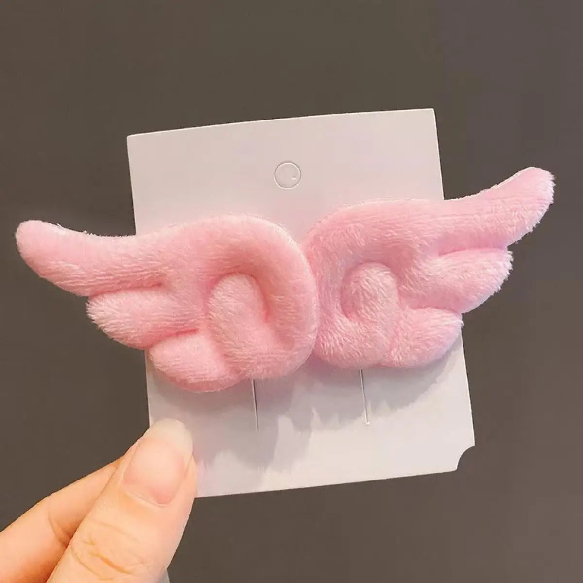Sweet Angel Wing Plush Hair Clips - Cute Girls’ Bangs Hairpins & Fashion Side Clip Accessories