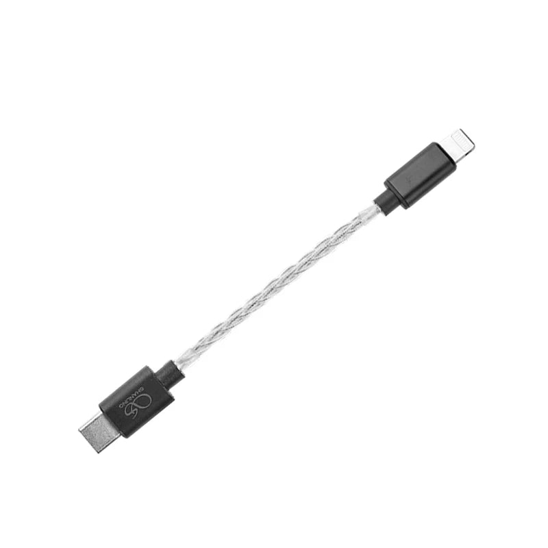 SHANLING L3 Neotech Pure Silver Audio Cable – Type-C/Lightning to Type-C Interface for UA3, UA5 DAC, iOS & Android