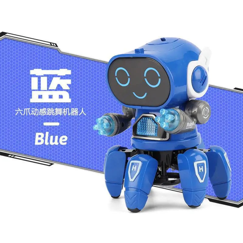 Dance Music Robot Octopus Toy β 6-Claw Spider Vehicle Robot with Lights & Sound, Early Education Birthday Gift for Kids