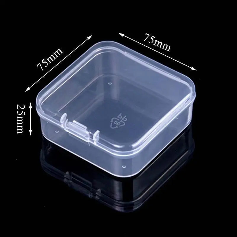 Mini Rectangular Plastic Storage Box – Translucent, Dustproof Jewelry & Small Item Container