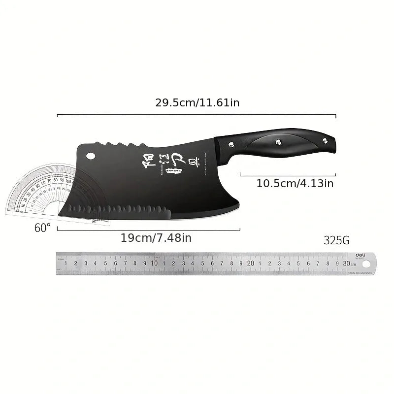 PLYS-Bone Dual Purpose Kitchen Knife – Sharp Household and Chef's Knife for Bone Chopping