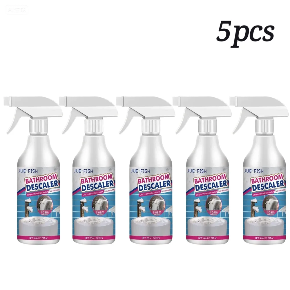Powerful Bathroom Descaling Spray - Stubborn Stain, Rust, and Limescale Remover for Showerheads, Bathtubs, and Toilets