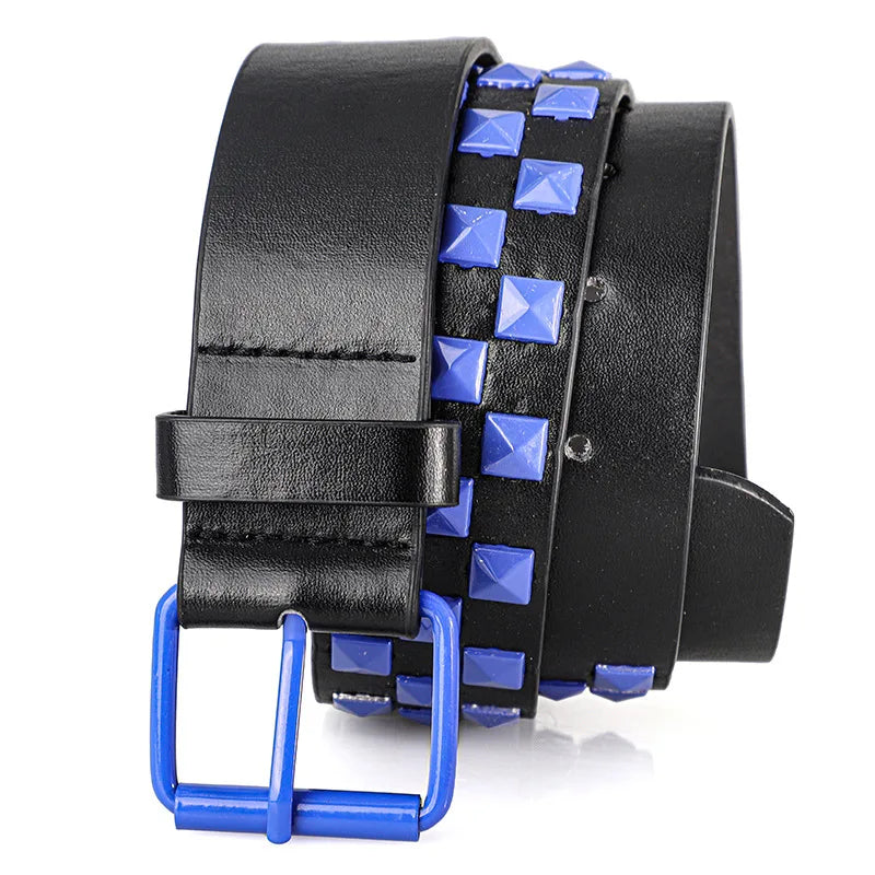 Unisex Rivet Belt - Punk HipHop Y2K Rock Style Streetwear Belt for Men and Women