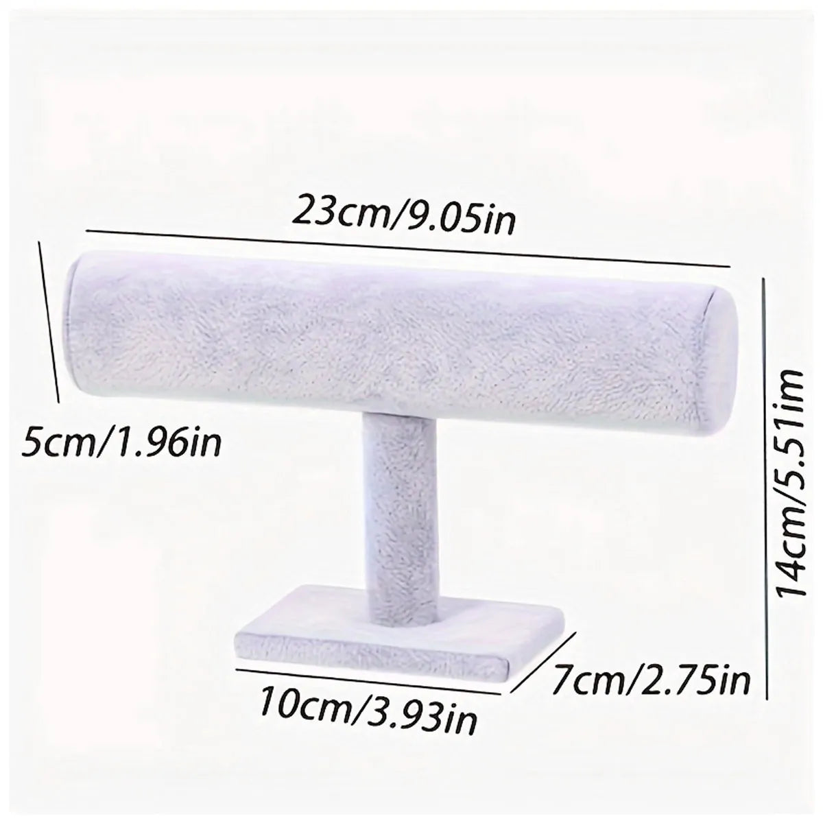 T-Shaped Jewelry Display Stand - Vertical Bracelet, Necklace & Watch Storage Organizer