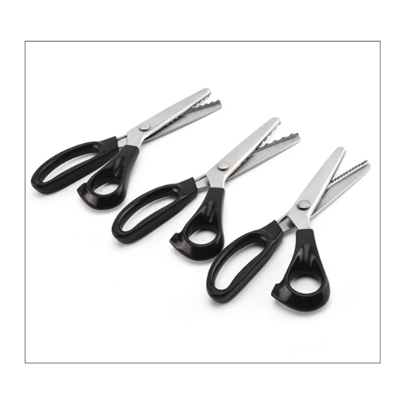 DIY Tailor Sewing Scissors Set – Stainless Steel Dressmaker Shears 3/5/7mm Wave Lace Fabric Cutting Tools