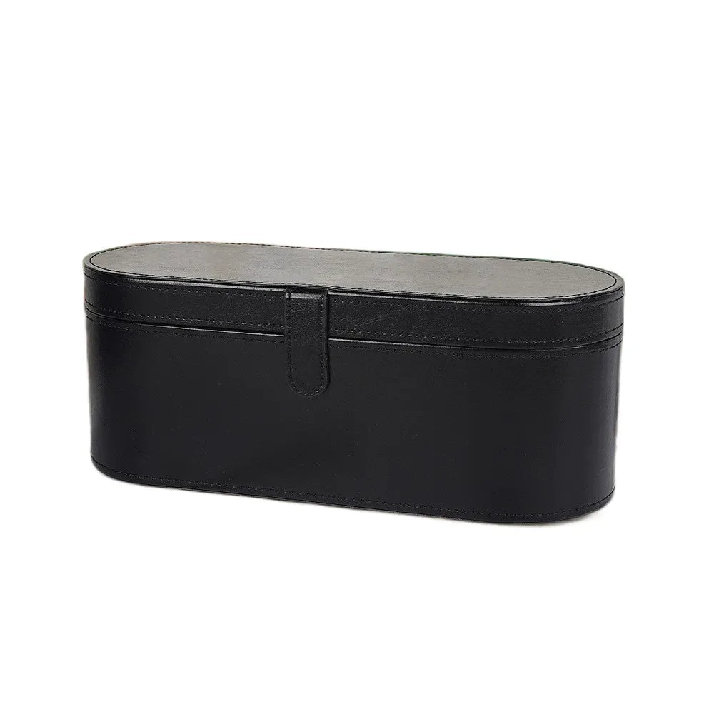 Portable PU Hair Dryer Storage Case – Large Capacity Dustproof Bag for Curling Tools & Accessories