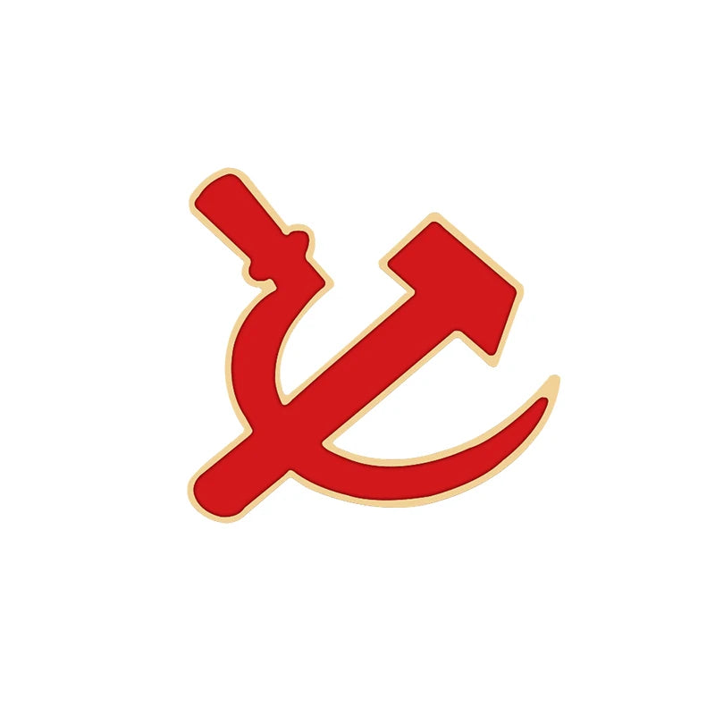 Raised Fist of Solidarity Enamel Pin β USSR Revolution Star Sickle & Hammer Brooch Badge for Bags, Jackets & Collectible Jewelry Gift