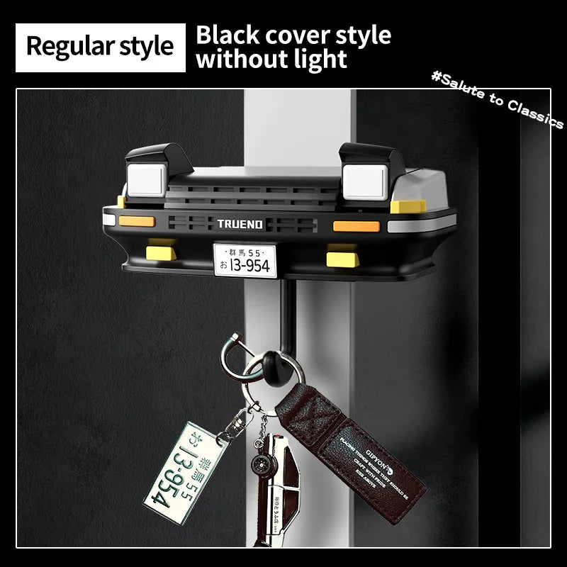 AE86 Car Headlight Key Holder - Creative Vehicle Keychain & Storage Rack for Car Decoration
