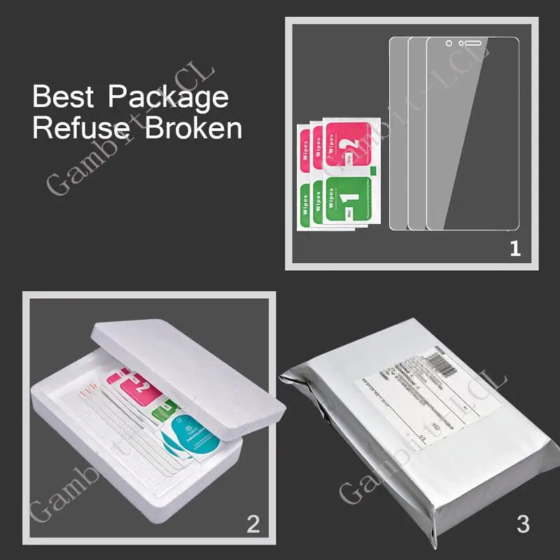 3PCS Blackview Tempered Glass Screen Protector - Compatible with BV6300, BV6200 Plus, BV5500, BV5300 Pro, BV5200, BV5100, BV4800, N6000SE & N6000