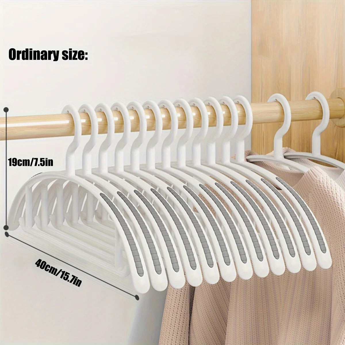 Household Non-Slip Plastic Hanger β Thick Wide Shoulder Clothes Drying Rack for Home & Wholesale Use