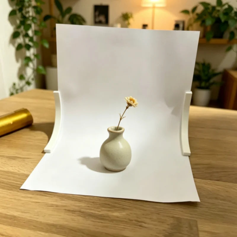 2-Piece Mini Desktop Background Stand - Photo Backdrop Paper Holder for Product Photography and DIY Crafts