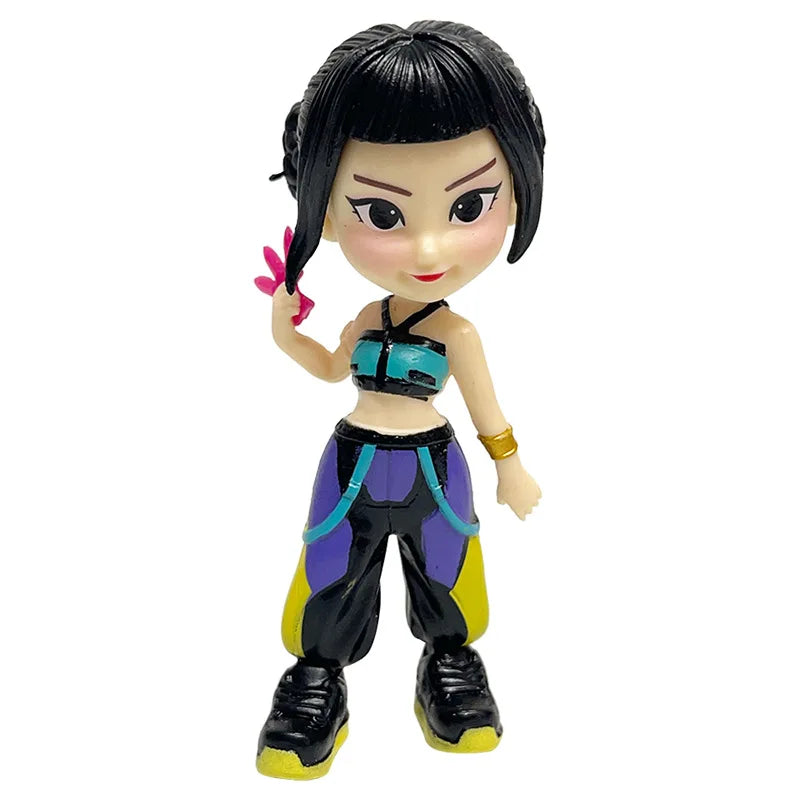 6PCS K-Pop Demon Hunters Figure Set – PVC Cartoon Gaming Desk Decoration, Collectible Model Toys for Kids