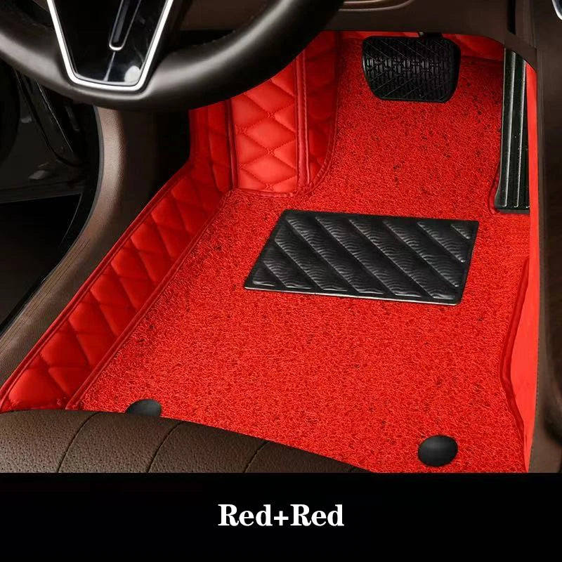 Luxury Double-Layer Car Floor Mats - Custom-Style Interior Floor Protection
