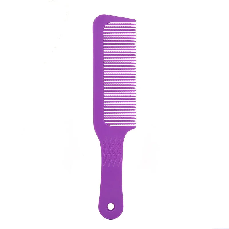 Professional Salon Hair Clipper Accessory β Flat Head Cut Comb, Anti-Static, Wide Tooth Hair Styling Brush for Men