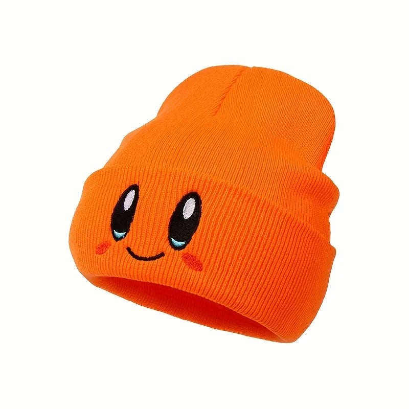 Big Eye Embroidery Beanie β Elastic Knit Winter Skull Cap, Hip Hop Style for Men & Women