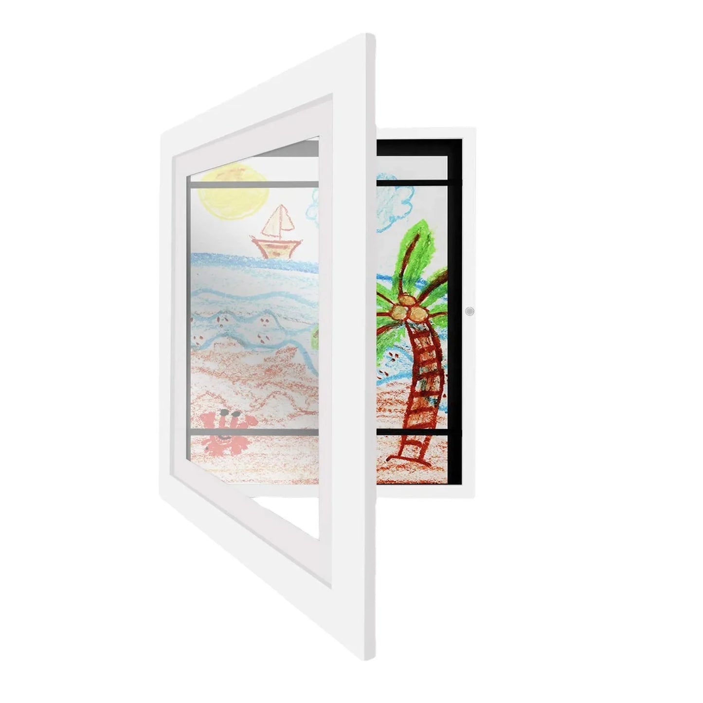Kids Art Frames – Magnetic Front Open Display for Posters, Photos, Drawings, and Paintings, Home Decor Frametory